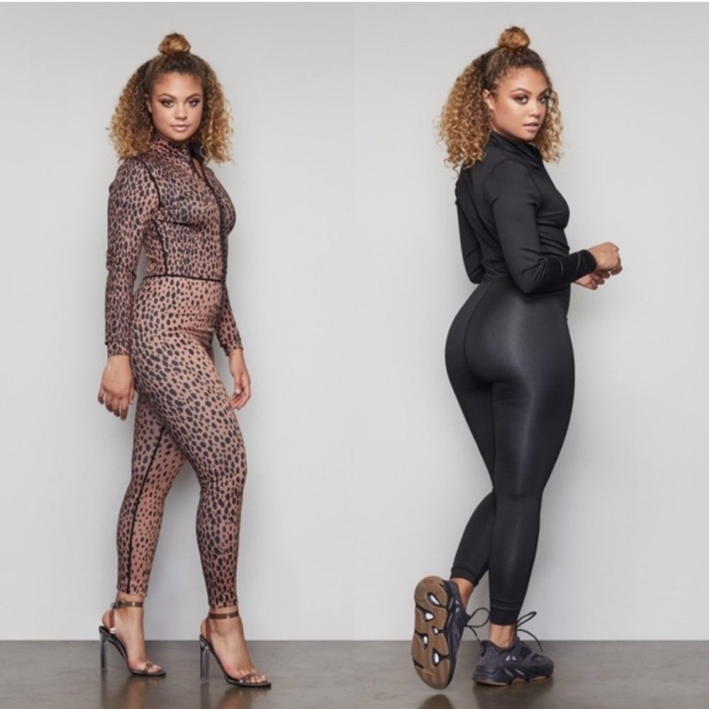 Good American double sided black/cheetah bodysuit